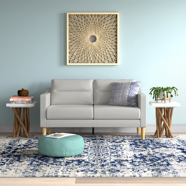 Light blue cheap 2 seater sofa